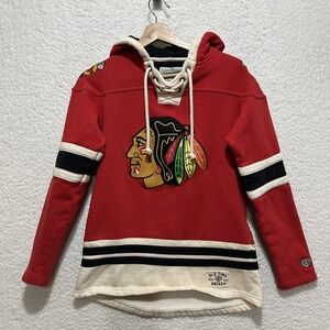 Chicago Blackhawks Jersey Hoodie Womens Size M Old Time Hockey Newbury